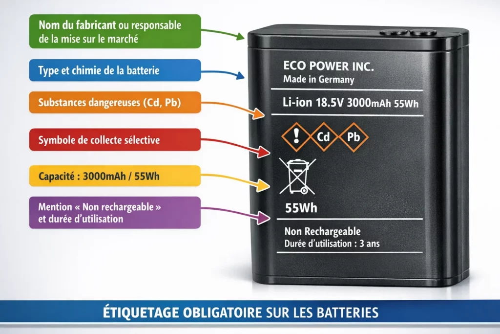 obligations passeport batteries mentions obligatoires passeport numérique